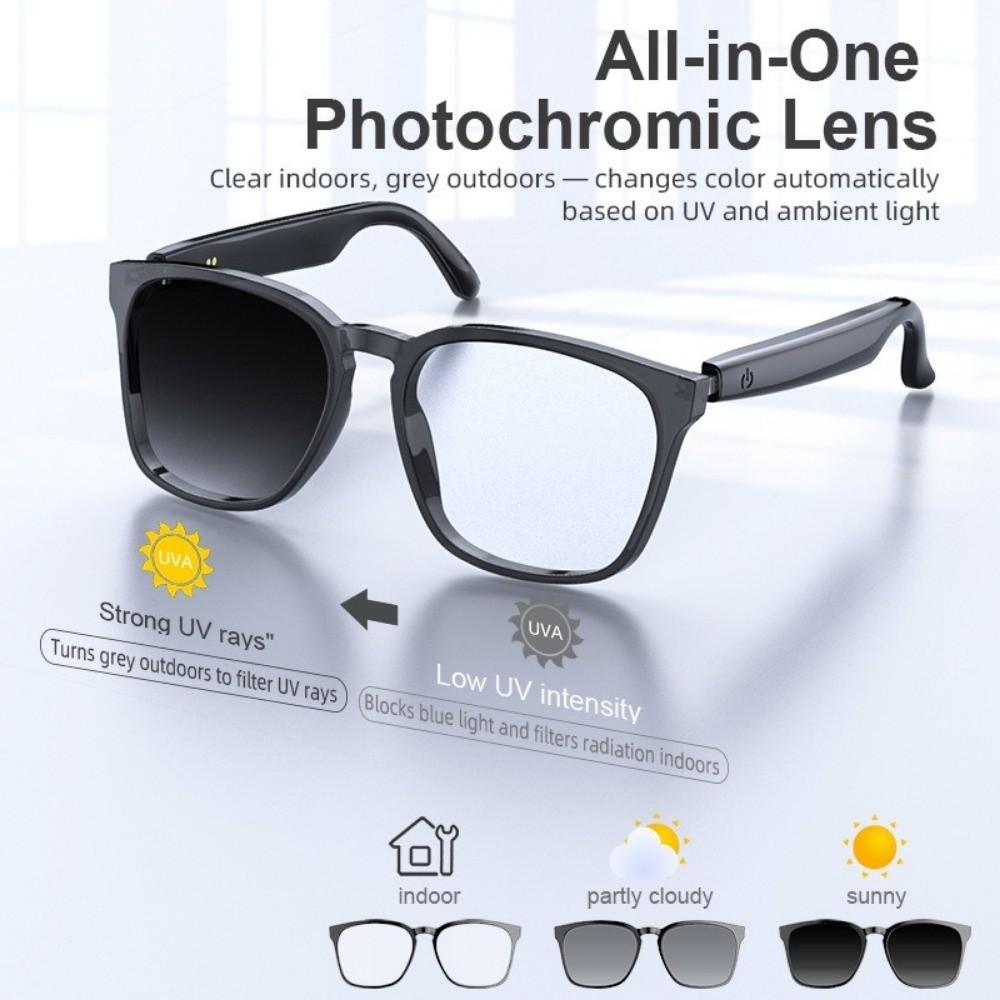 Wireless Bluetooth Glasses Intelligent Eye Glasses Listening To Music