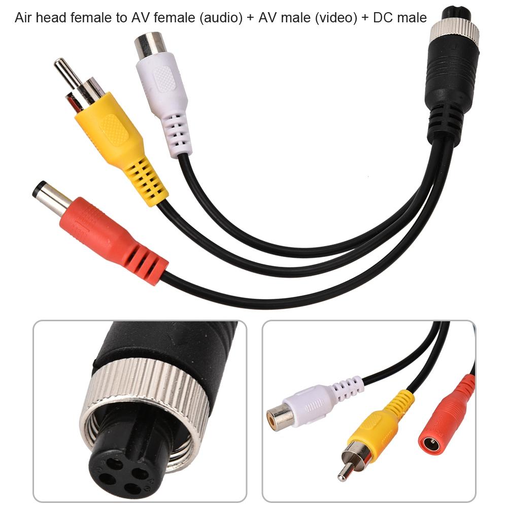 Video-Rekorder für Auto Verlängerungskabel Luftstecker Buchse auf AV Buchse Stecker DC Stecker Monitor Adapter