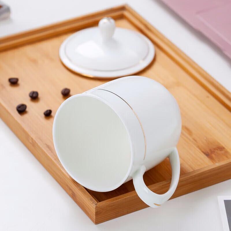 Boyiduo Gold Rim Bone China Conference Cups