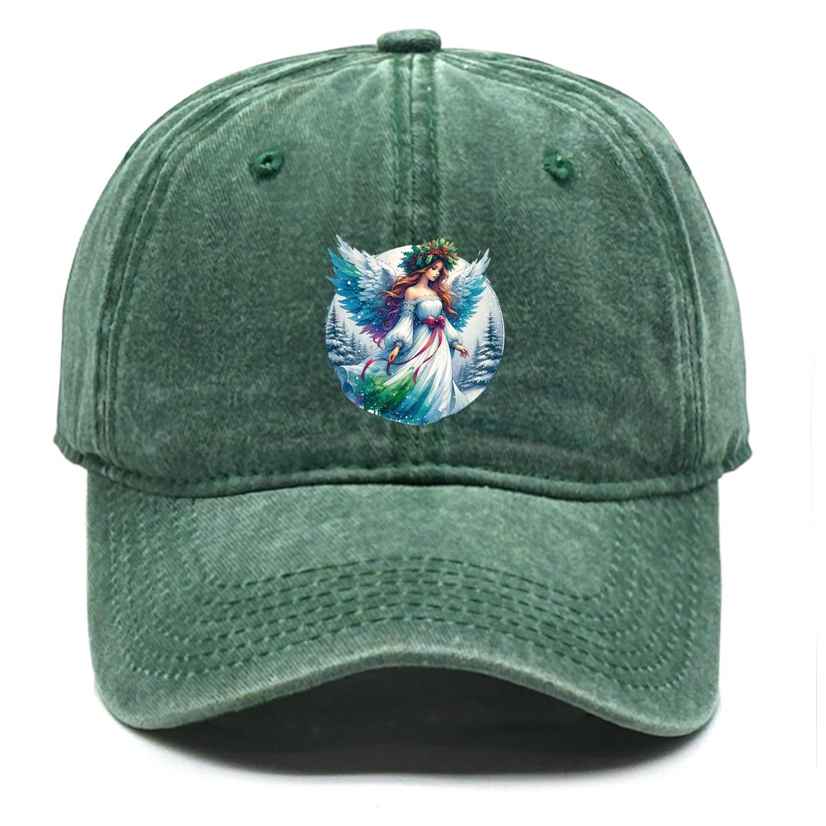 

Бейсболка снежного ангела, снепбек, кепка с плоским козырьком, спортивная посадка, хип-хоп, однотонная, регулируемая as the picture зелёный