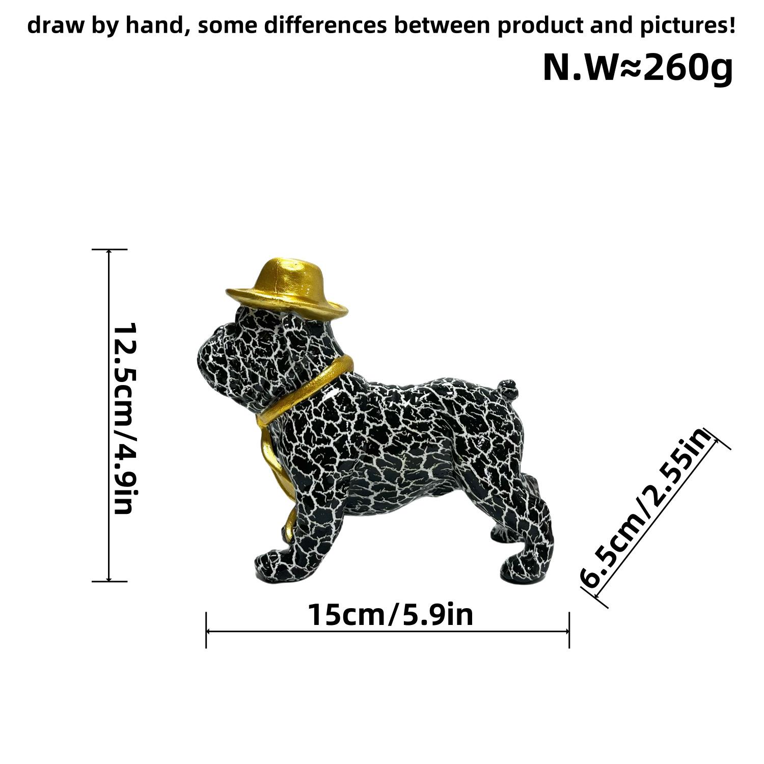 

Современная простая печать с переводом на шляпу, украшения для выгула собак, украшение для домашнего офиса, подарок на день рождения, поделки из смолы