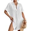 2026 Spring/Summer Casual Women's Loose Pocket Lapel Shirt