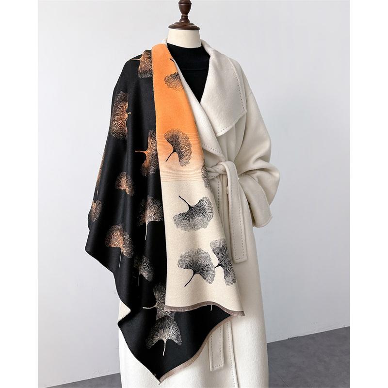 Luxury Winter Scarf Women Cashmere Warm Pashmina Brand Foulard Female Shawls Wraps Thick Soft Bufanda Poncho Scarves Stole