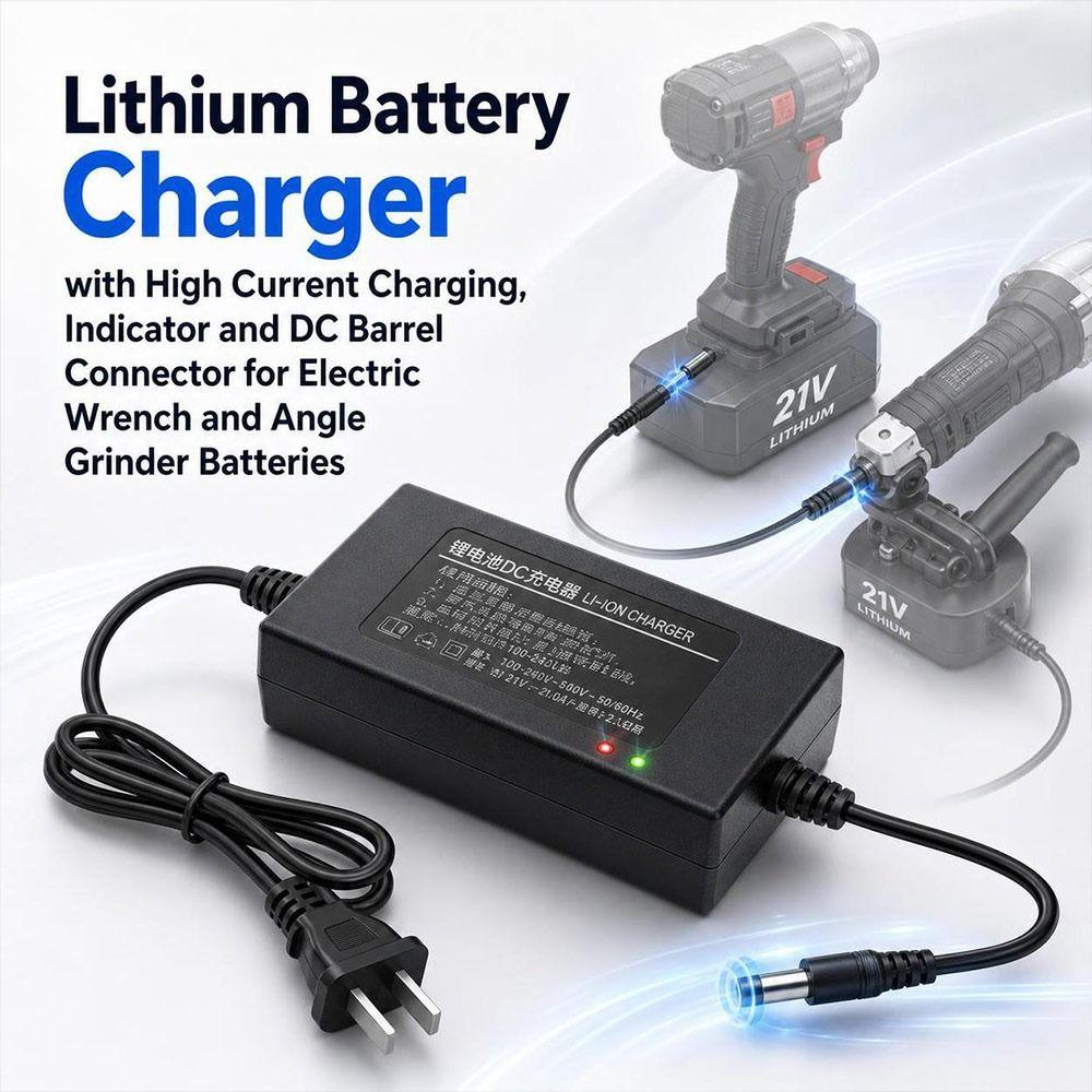 21V 2.0A Lithium Battery Charger Power Tool Accessories Angle Grinder Accessories