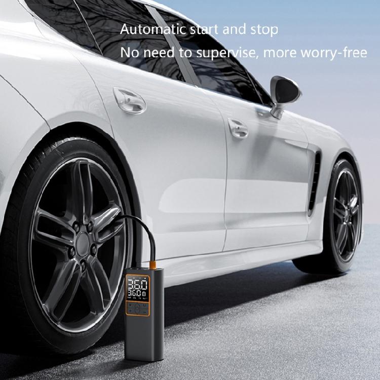 Digital Tire Inflator for Car Bike Motorcycle Car Air Compressor Pumps with LED Light Tire Inflator Type-C Rechargeable