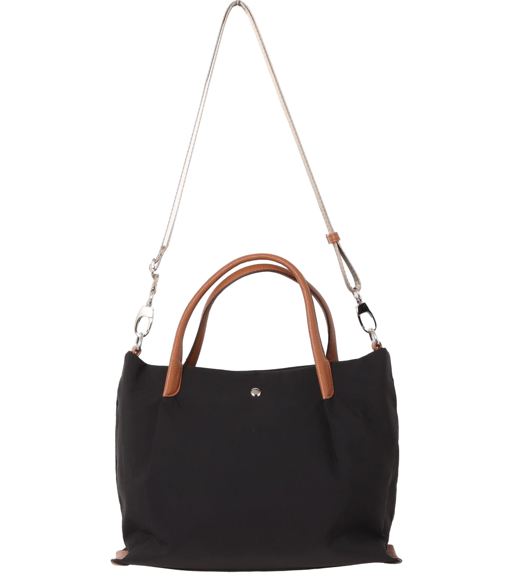 

ZUCCHERO Women s Large Capacity Lightweight 2-Way Nylon Shoulder Bag, Water-Repellent, Gift Idea, 49909 (Black)