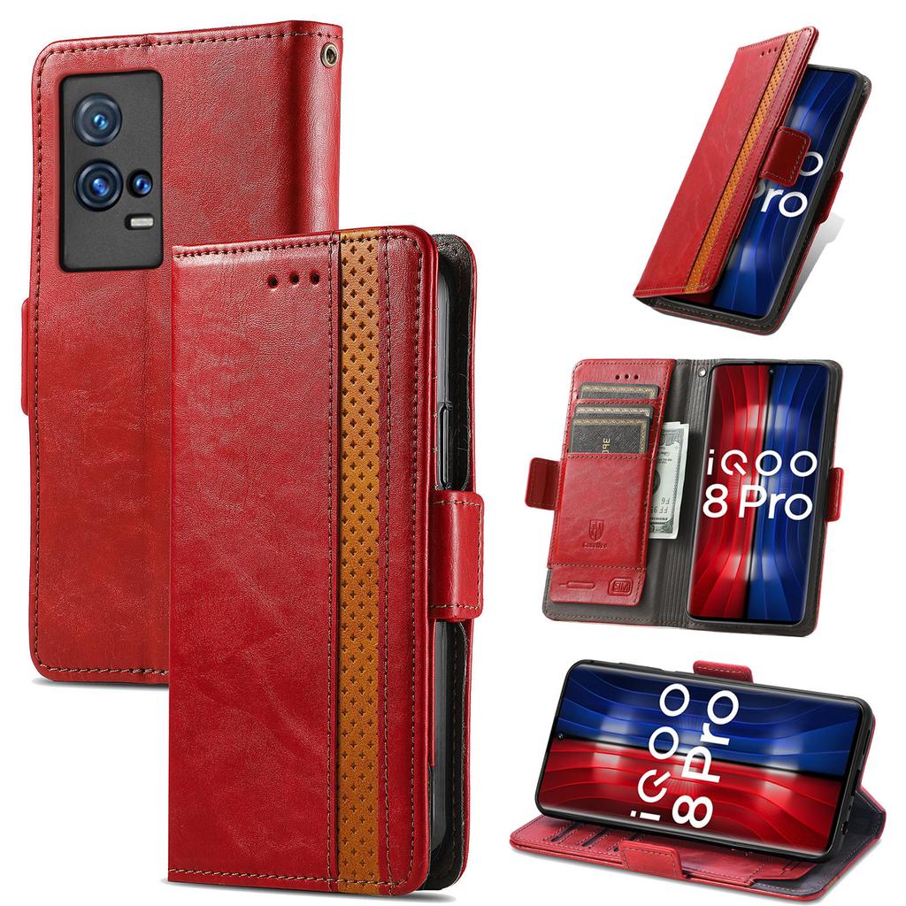 Wielofunkcyjne etui skórzane z klapką magnetyczną dla serii vivo.iQOO Neo8/Y16-Y200/S16-S20/Neo Z3/T3 Ultra... Gdzie Moda Spotyka Funkcjonalność