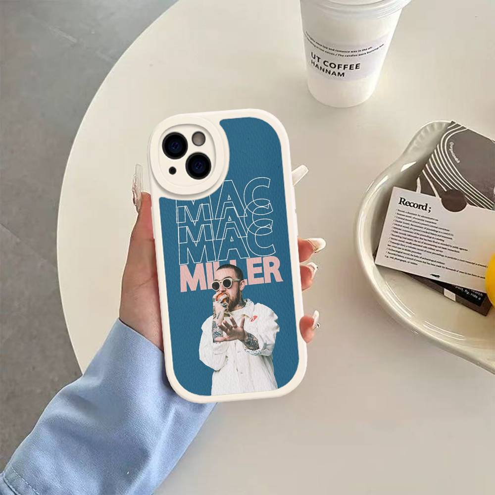 Cool M-mac Miller Phone Case For IPhone 16 15 14 11 12 13 Pro Max Plus Back Leather Shell