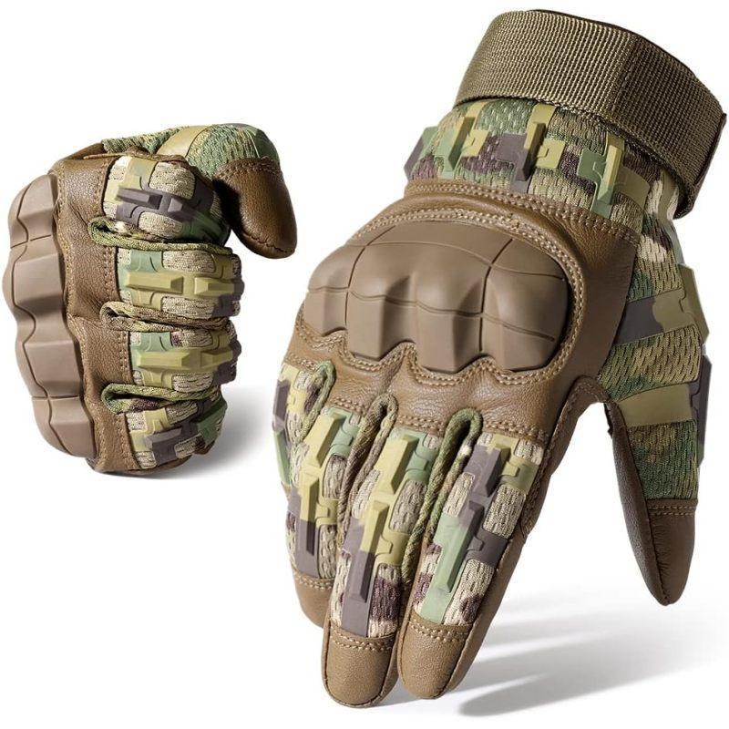 Rubber Guard Tactical Gloves for Men Touchscreen Airsoft Motorcycle Hunting Outdoor
