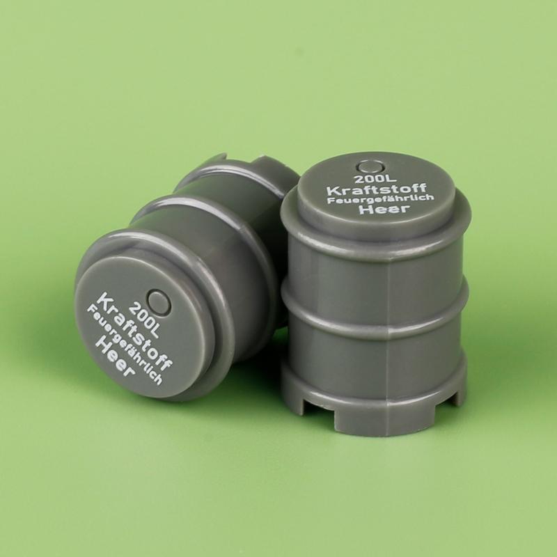 WW2 Military Oil Drum Fuel Tank War Scene Soldiers SWAT Figures Accessories Sandbag Bricks Toys Compatible Children Gift