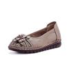The First Layer of Cowhide Soft-soled Women's Shoes Is Comfortable and Breathable, Medium and Old Mother Shoes, Flat Leather Single Shoes.