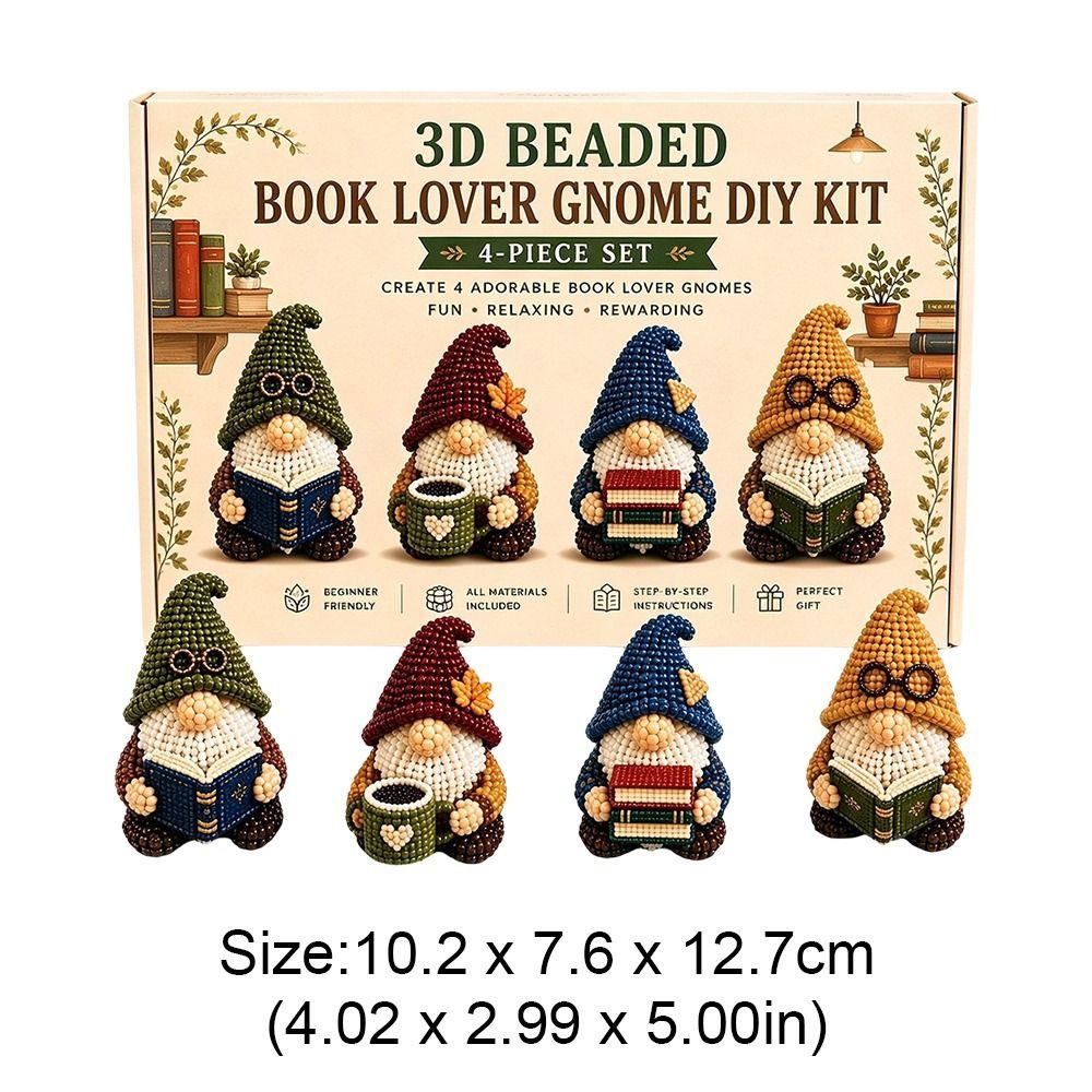 Gjør-det-selv Perlegnom Håndverkssett Plast Håndlaget Håndverkssett Gaver Gnome-pynt Hjemmeinnredning
