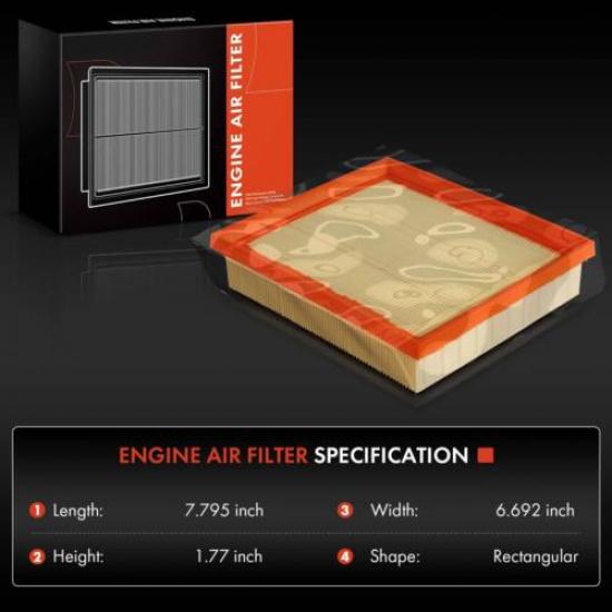 2x Engine Air Filter for Ford Escape -2026 Maverick Lincoln L4 2.5L Hybrid