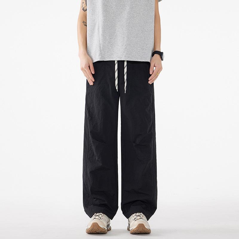 Men Summer Thin Loose Quick Dry Outdoor Cargo Casual Long Trousers