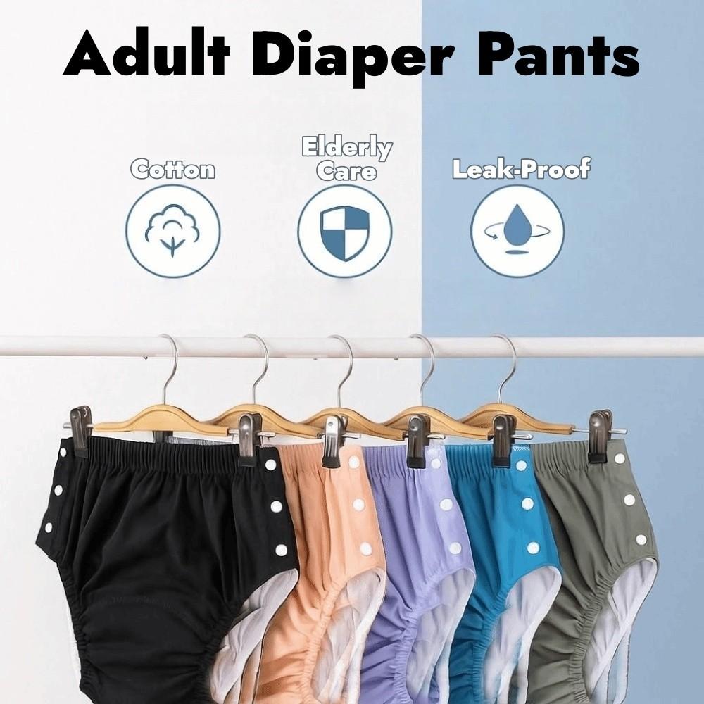 Cotton Adult Diaper Pants Leak-Proof Incontinence Underwear Washable Diaper Elderly Care