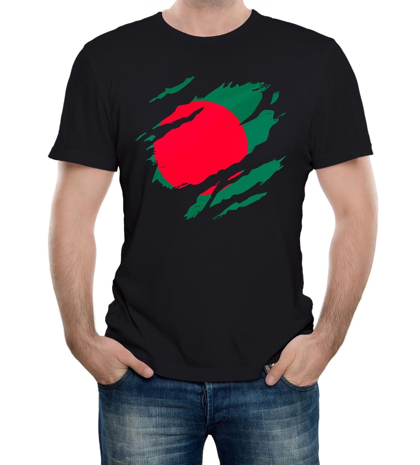 Torn Bangladesh Flag Men s T-Shirt Mens Womens Tees Top Bangladeshi Cricket Sport Support Proud XL