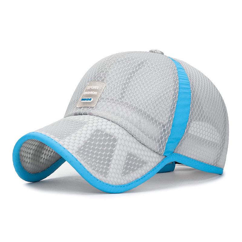 Zhenyueqi Kids' Summer Mesh Sun Hat - Breathable Outdoor Baseball Cap with Hollow Brim