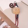 Fun Cartoon Bread Plush Keychain Y2K Trendy Braided Rope Lanyard Keyring Car Key Holder Bag Pendant Backpack Hanging Decoration