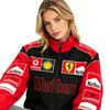 Vintage F1 Racing Embroidered Jacket Cotton Padded Motorcycle Riding Baseball Coat Unisex