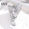 Metal Flower Holder Brooch Bouquet Wearable Vase Pin Insert Real or Lightweight Alloy Dried Flowers Into Accessory for Jackets Dresses Scarves