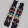 Bohemian Style Knitted Fingerless Sleeves Thickened Warmer Long Cuff Y2K Star Arm Cover  Party