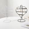 Elegant 50 Slot Heart Shape Earring Rack Jewelry Showcase Desktop Organizers for Ear Studs Chains Store Display Home