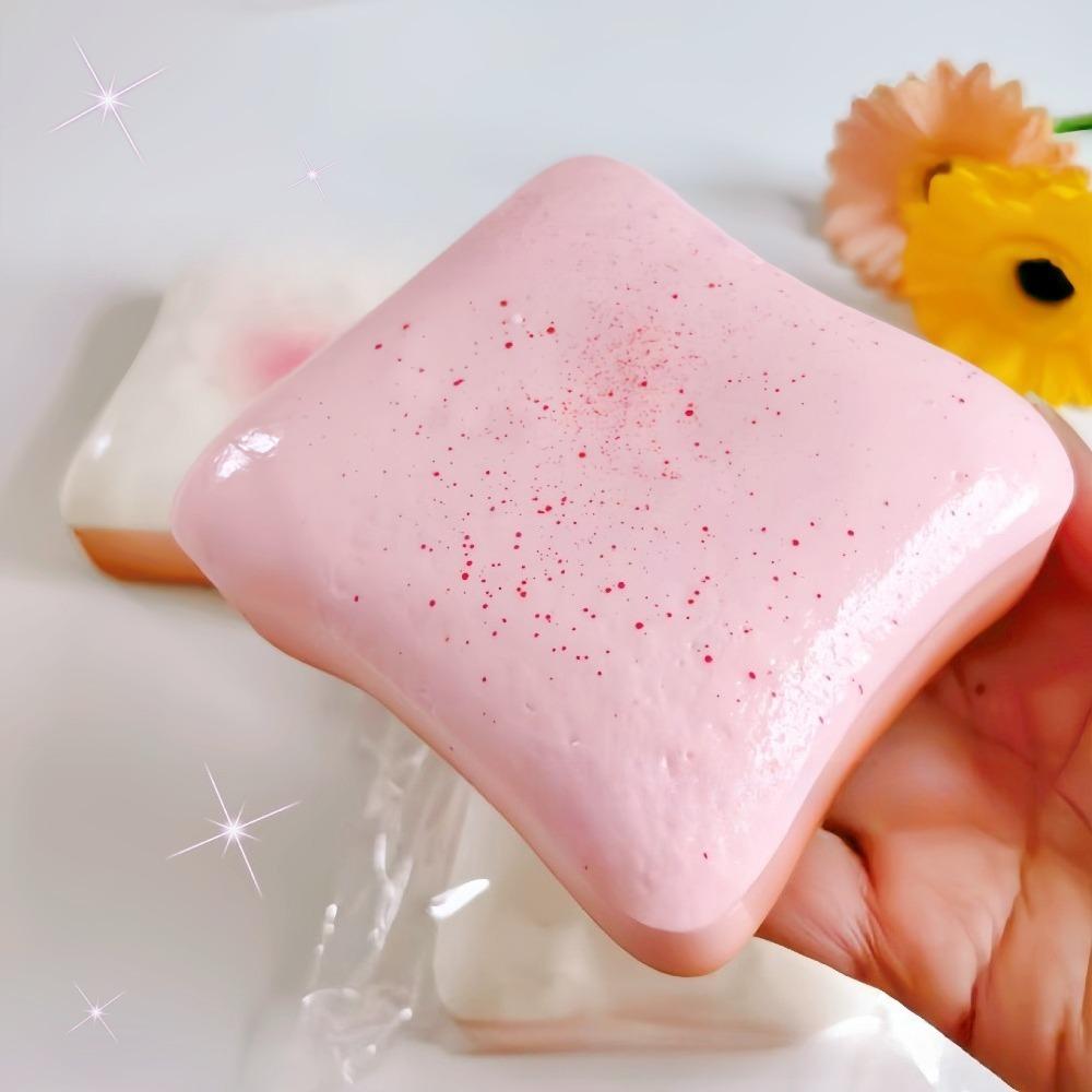 1Pc Butter Toast Bread Squishy Toy Stress Relief Soft Slow-Rise Anti-Anxiety Sensory Fidget  Adults Adhd Simulation Relax Play