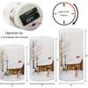GenSwin Christmas Snowman Flameless Candles Flickering Battery Operated with Timer, Real Wax Led Pillar Candles Warm Light, Christmas Snowman Deer