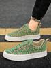 Man Shoe Chunky Korean Style Print Men's Casual Shoes Designer Luxury Classic Original New In High Quality Fashion Sneakers Work