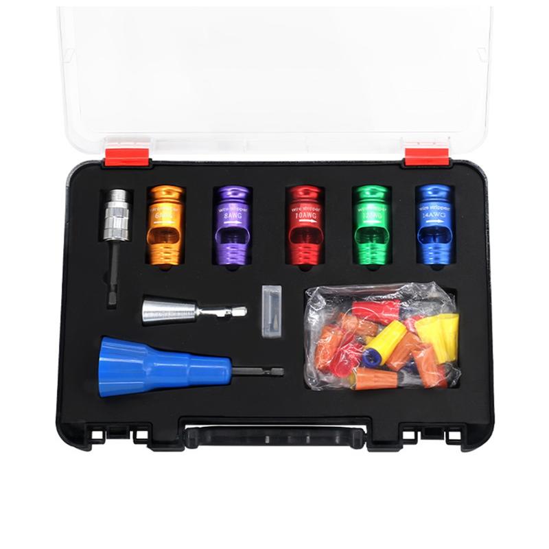 A27F-For Drill, Wire Stripping Tool& Wire Twisting Connector, Wire Twister Tool For Drill, Wire Stripping For Drill