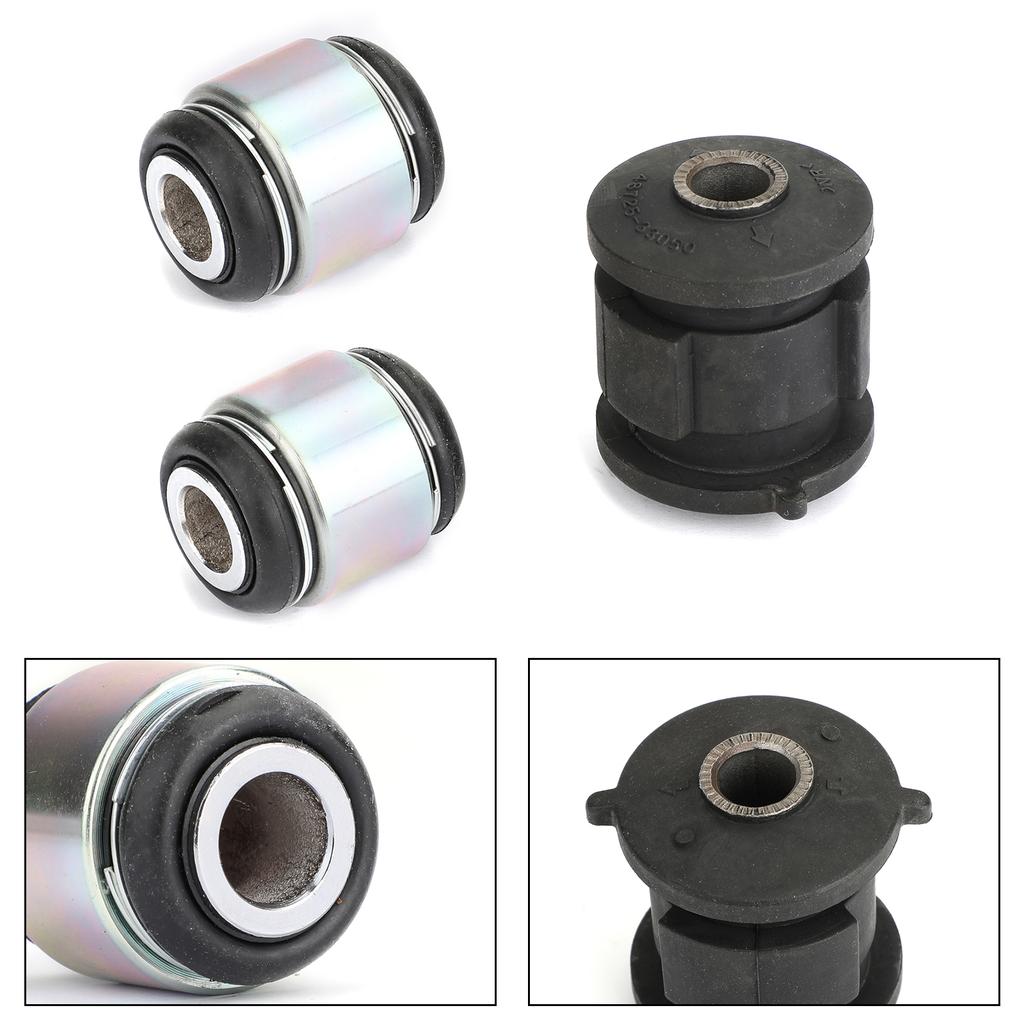 3Pcs Rear Arm Assembly Knuckle Bushing For Toyota Highlander Camry Avalon Lexus