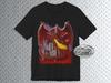 Red Dragon Castle Graphic Kids T-Shirt, Dark Fantasy Tee, Dragon Shirt, Medieval Core, Fairycore Tee