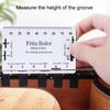 Guitar String Action Gauge Ruler, Guitar Height Gauge, Guitar Set Up Repairing Luthier Tool for Guitar, Ukulele, Banjos