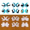 Moon Witch Bat Earring Silicone Mold Suitable for Epoxy Resin Diy Craft Backpack Pendant Ornament Jewelry Making