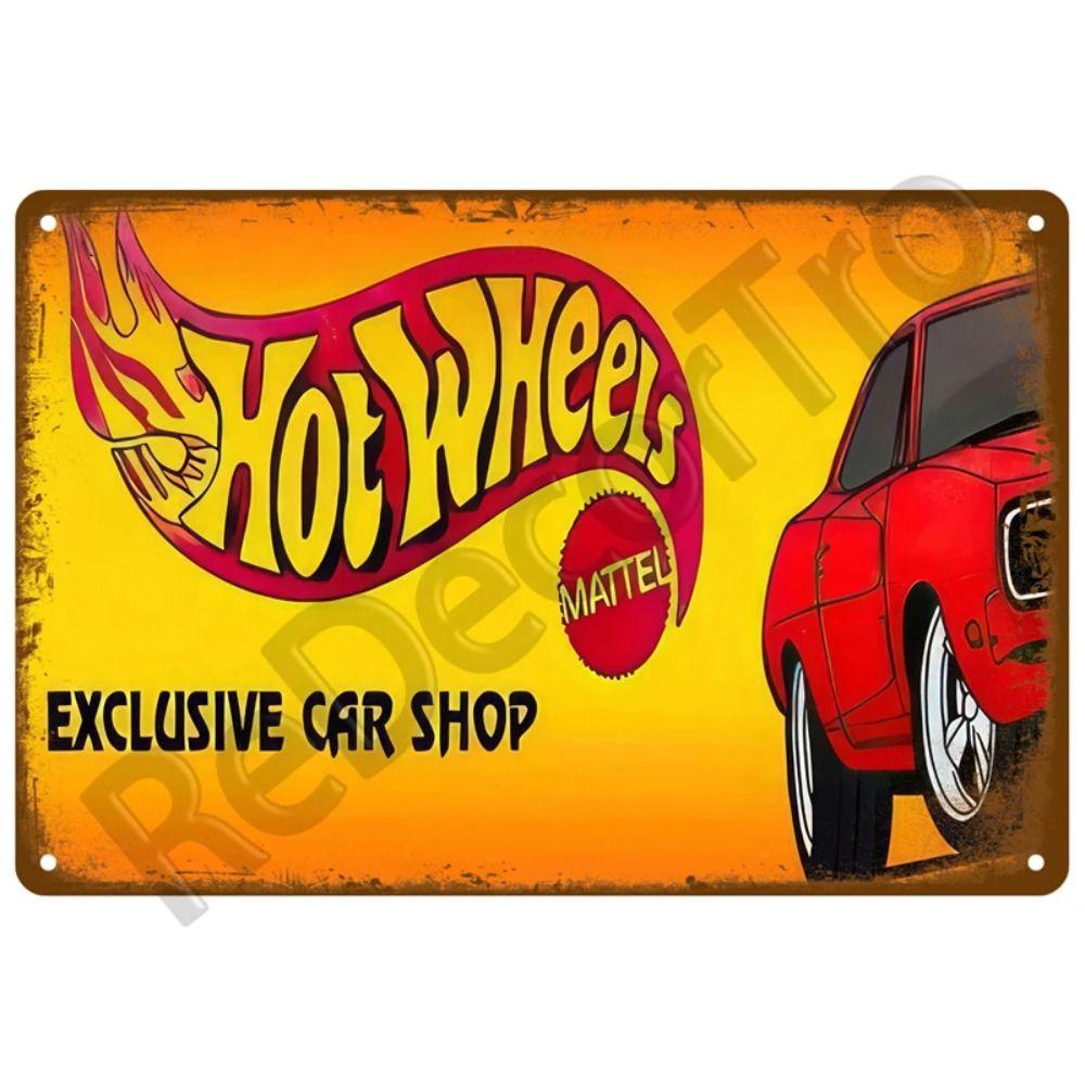 Metalowa Tabliczka Dekoracyjna na Ścianę do Garażu Motocyklowego 20x30cm