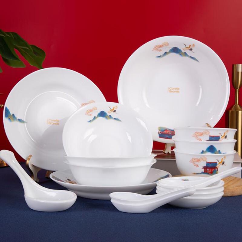 Corelle Ice Crystal Exquisite 16-Piece Dinnerware Set