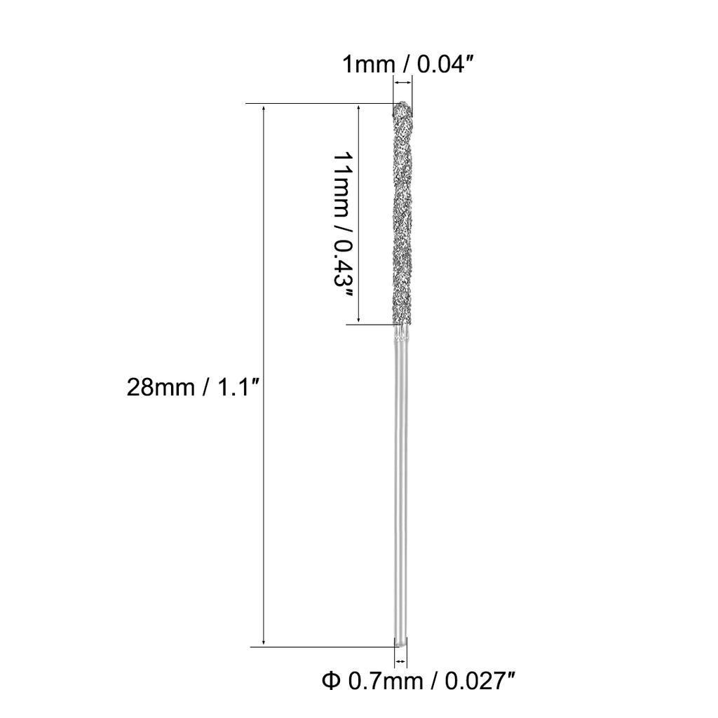 2/5/10pcs Metric Diamond Coated Twist Drill Bits 0.9/1/1.2/1.7/2.1/2.5mm High Speed Steel Drill Bit Sets for Glass Marble Stones