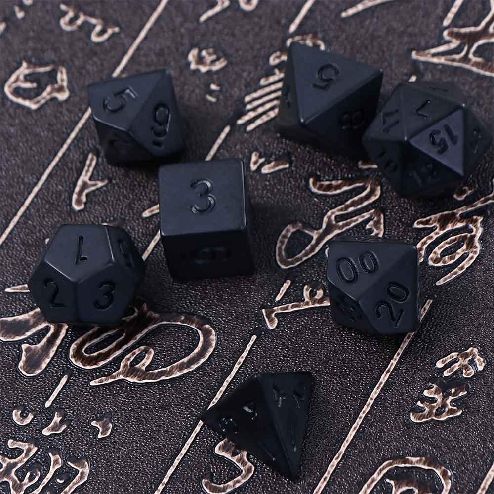 Games Family Game Personality Number Dices Kit Educational Toy Polyhedral Dice Black RPG Dice Set