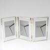 7 And 5 Inch Double Sided Transparent Fold Dual Photo Frame For Home Decor