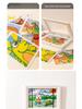 Children's Magnetic DIY Wall Art Frame: Punch-Free Multifunctional Display.