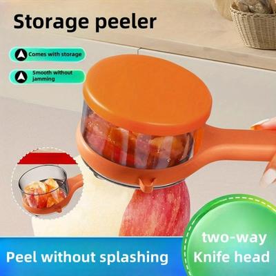 Anti Splash Fruit and Vegetable Peeler, with A Smooth Double-sided Blade, Suitable for Peeling Apples, Potatoes, and Carrots