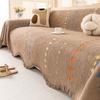 Shenier Thickening Warm Sofa Cover Anti Cat Scratch All Season Universal Sofa Towel Sofa Protect Cover with Tassel Couch Blanket