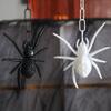 LED Luminous Halloween Spider Decoration - Black Plastic Pendant Simulation Prop