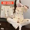Retro Small Floral High-End Wrinkled Cloth Pajamas Women'S Summer Casual Homewear Short-Sleeved Three-Piece Set