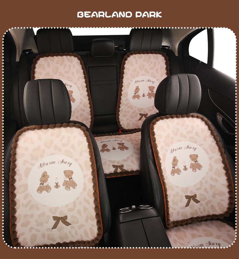 Entzückendes Bären-Autositzkissen für BMW X1/X2/X3/325LI/I3 - Für alle Jahreszeiten