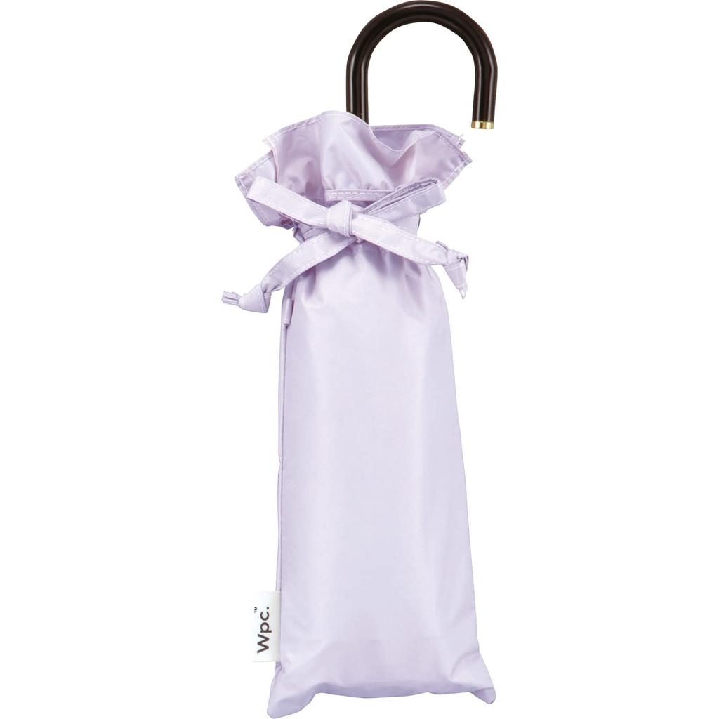 Classic Frill Mini Lavender Folding Sun and Rain UV Cute and with Storage Drawstring Suitable for Commuting and Pale Stylish and [2023] Wpc. Parasol,