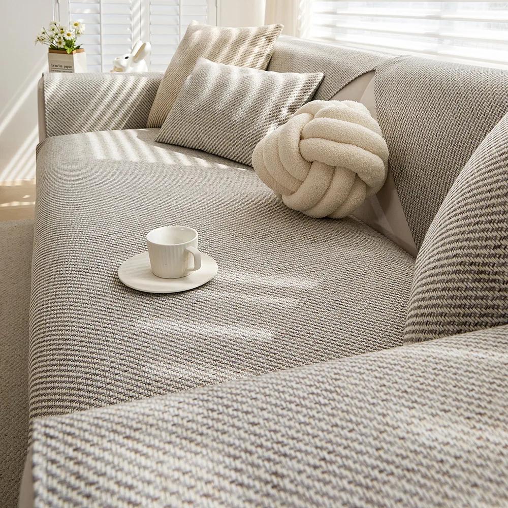 2025 New Style Sofa Cushion Light Luxury Advanced Four Seasons Universal Non-Slip Leather Sofa Special Cover Cover Cloth Towel