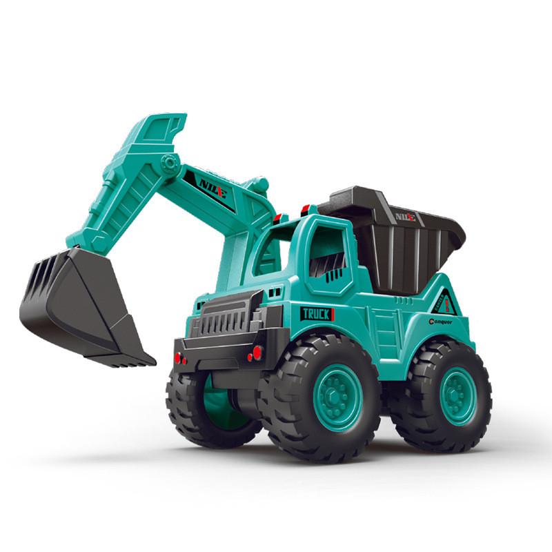 Childrens Inertia Excavator Dump Truck Toy For Developmental Play And Handeye Coordination