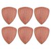 Uxcell Wooden Guitar Extra Pine Wood for and Bass Reddish Wood Color 6-Pack Picks, 3.0mm Thick, Grooved, Electric, Acoustic, Guitars,