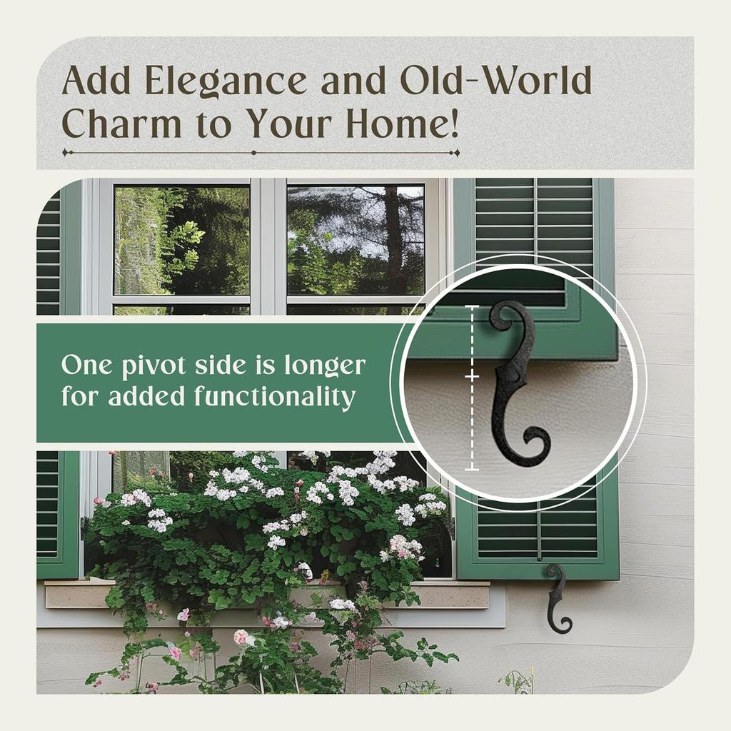 2 Stück Dekorativer StilHardwareRobust und LanglebigEinfache Installation Jalousiebefestigungen